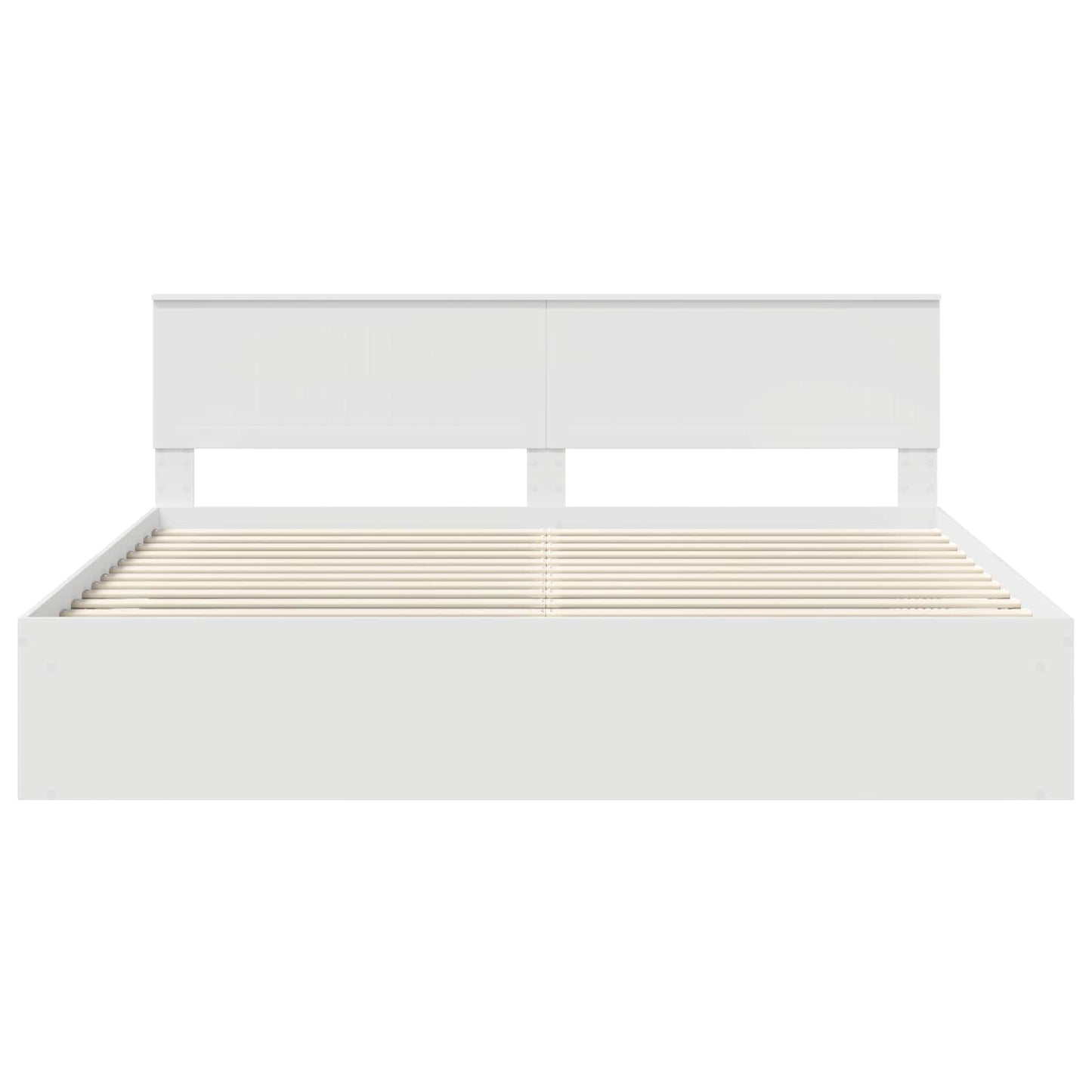 Struttura del letto Bianco 200 x 200 cm Pino massello | homemem39