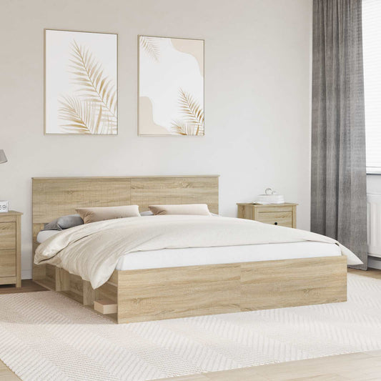 Struttura del letto Sonoma 180 x 200 cm Pino massello | homemem39