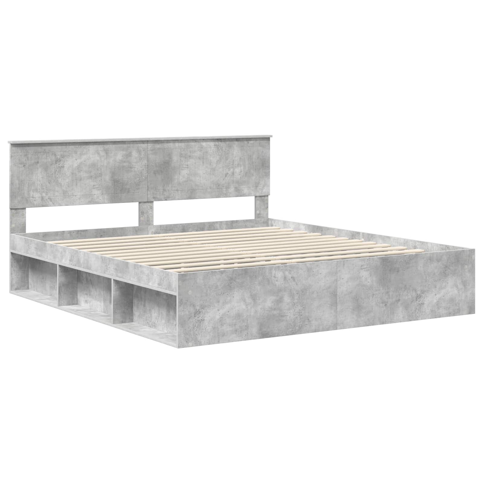 Struttura del letto Calcestruzzo 180 x 200 cm Pino massello | homemem39
