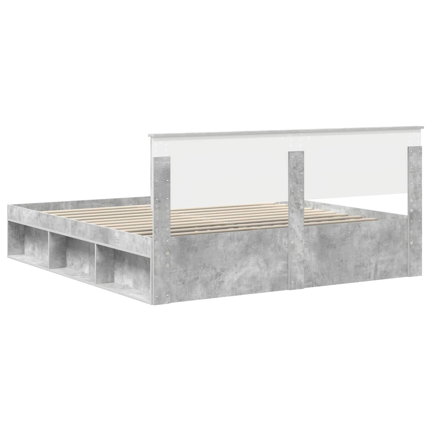 Struttura del letto Calcestruzzo 180 x 200 cm Pino massello | homemem39