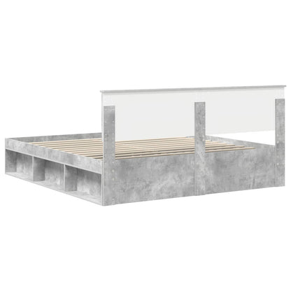 Struttura del letto Calcestruzzo 180 x 200 cm Pino massello | homemem39