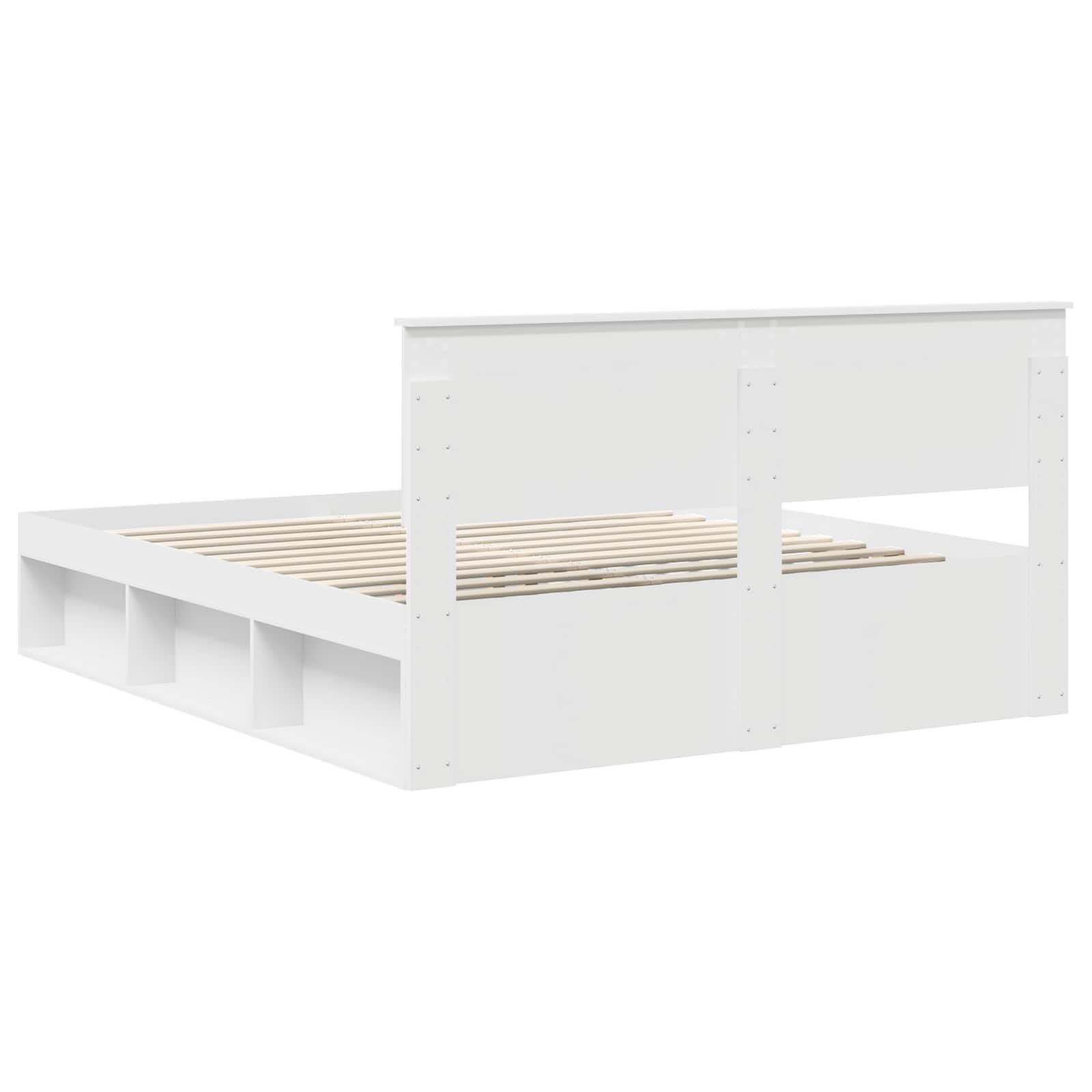 Struttura del letto Bianco 160 x 200 cm Pino massello | homemem39