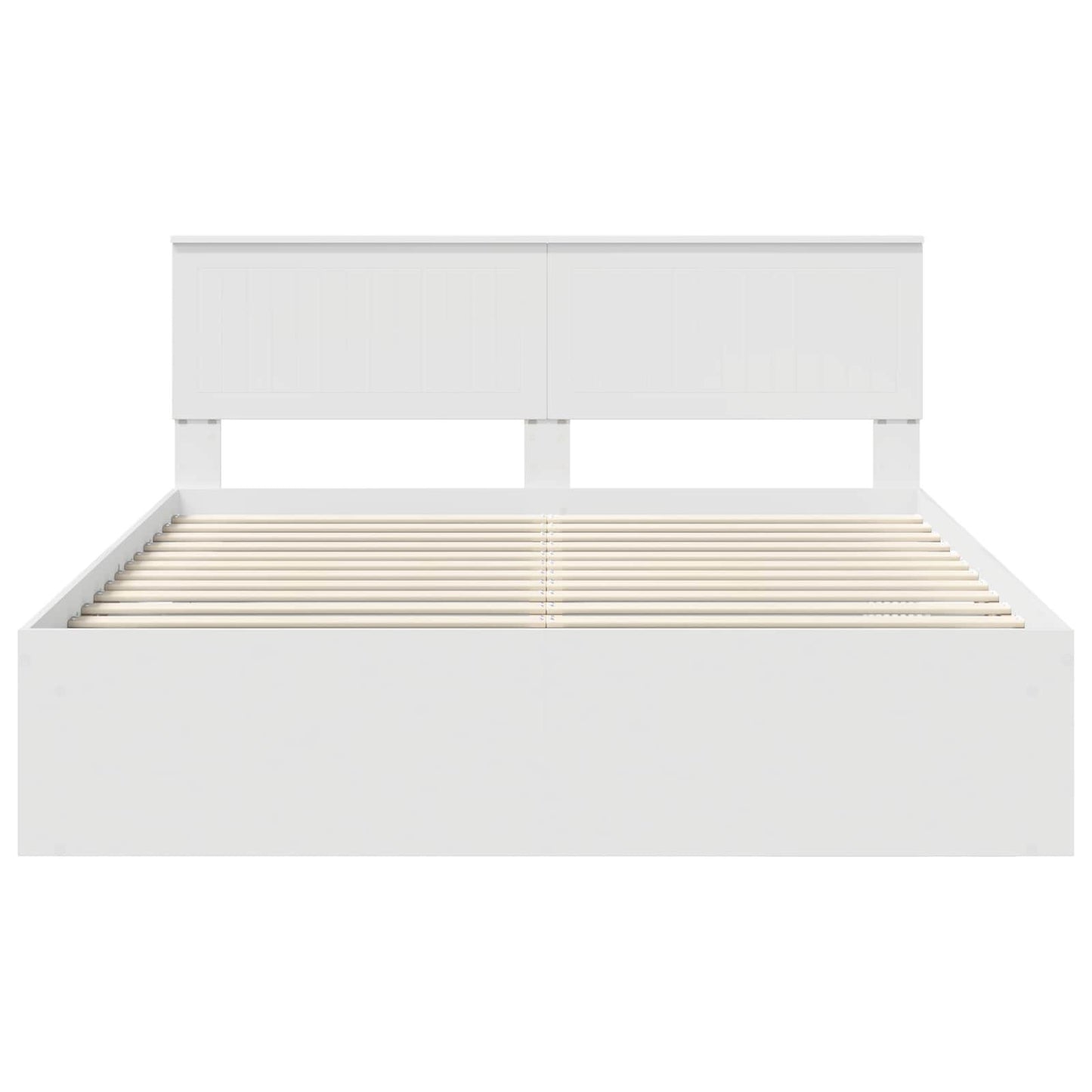Struttura del letto Bianco 160 x 200 cm Pino massello | homemem39