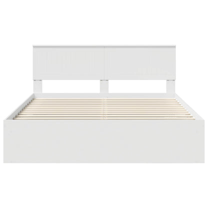 Struttura del letto Bianco 160 x 200 cm Pino massello | homemem39