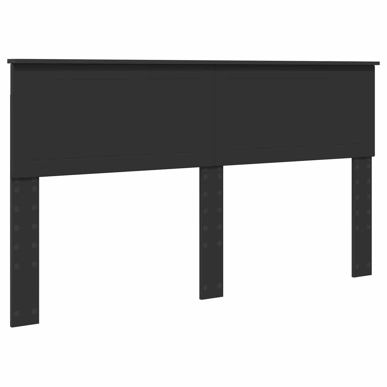 Struttura del letto Nero 160 x 200 cm Pino massello | homemem39