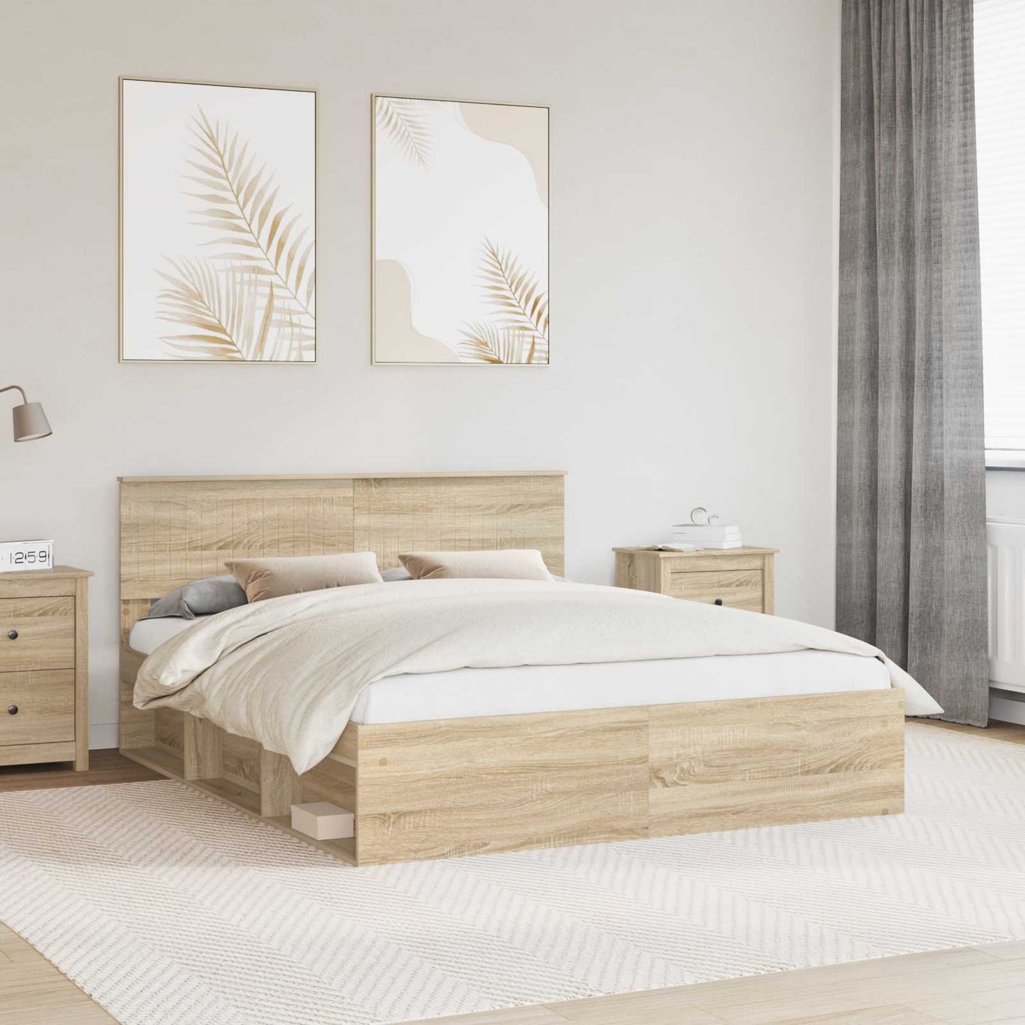 Struttura del letto Sonoma 160 x 200 cm Pino massello | homemem39