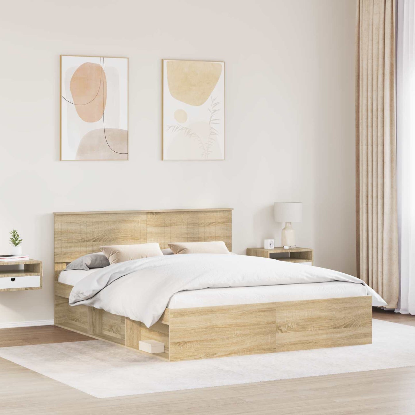 Struttura del letto Sonoma 160 x 200 cm Pino massello | homemem39