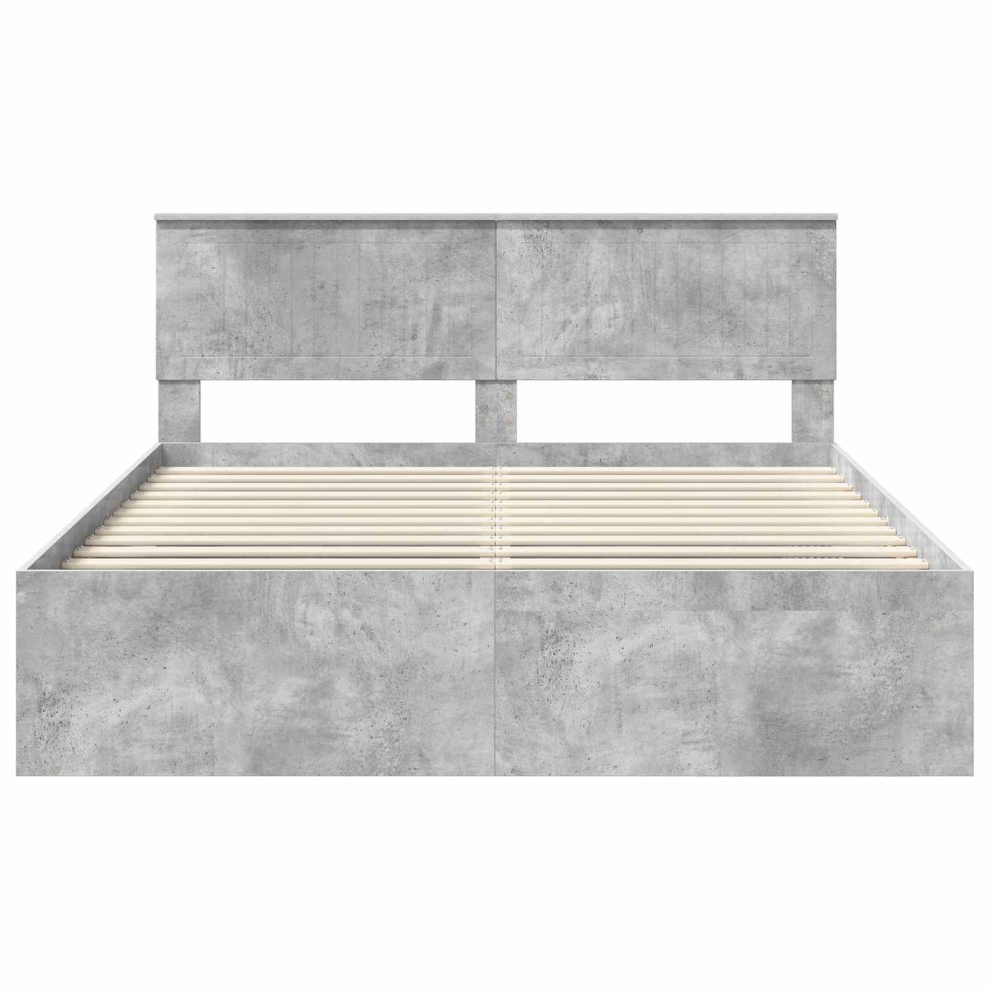 Struttura del letto Calcestruzzo 160 x 200 cm Pino massello | homemem39