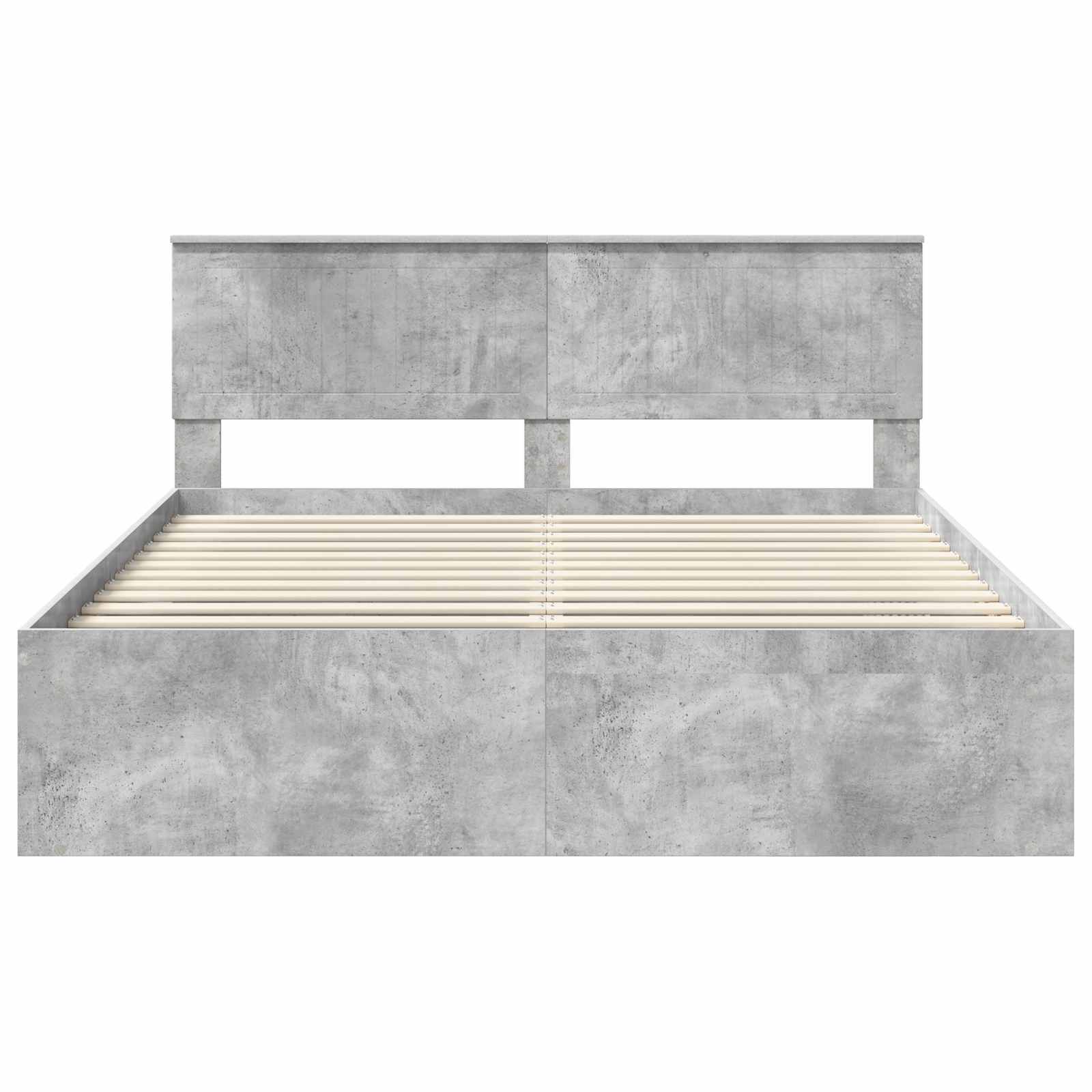 Struttura del letto Calcestruzzo 160 x 200 cm Pino massello | homemem39