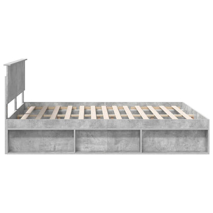 Struttura del letto Calcestruzzo 160 x 200 cm Pino massello | homemem39