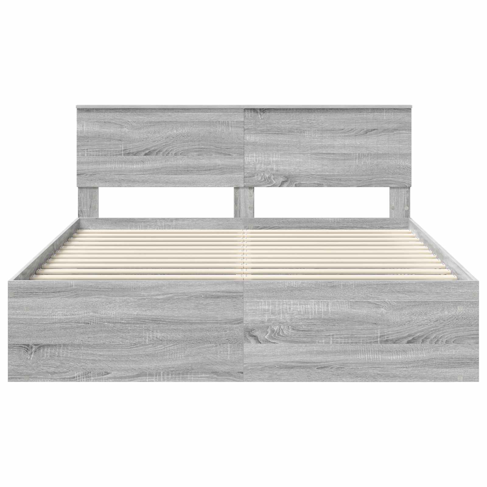 Struttura del letto Grigio Sonoma 160 x 200 cm Pino massello | homemem39