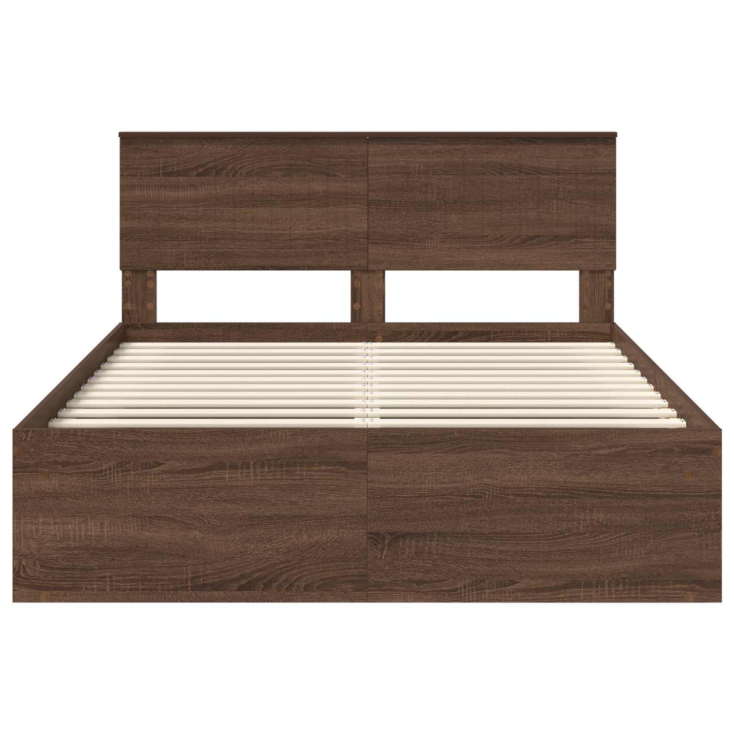 Struttura del letto Rovere Marrone 140 x 200 cm Pino massello | homemem39