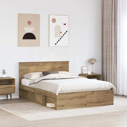 Struttura del letto Rovere Artigianale 140 x 200 cm | homemem39