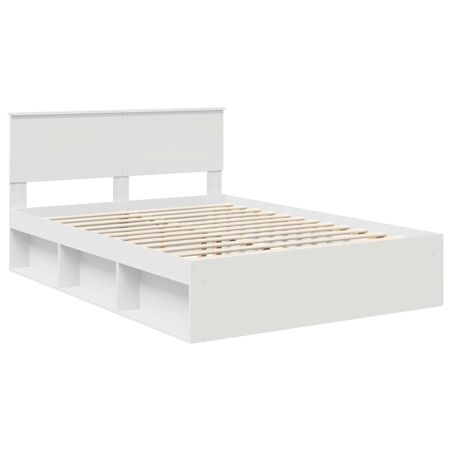 Struttura del letto Bianco 140 x 190 cm Pino massello | homemem39