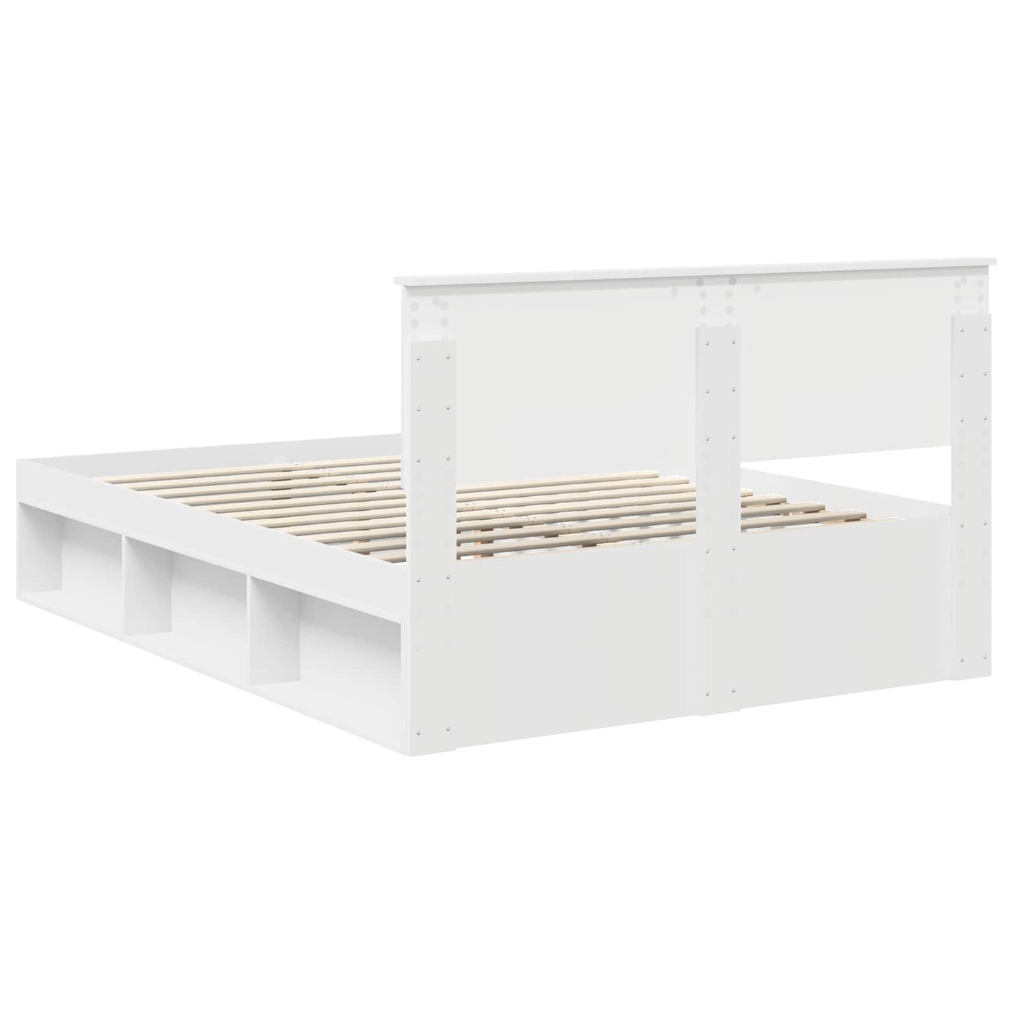 Struttura del letto Bianco 140 x 190 cm Pino massello | homemem39