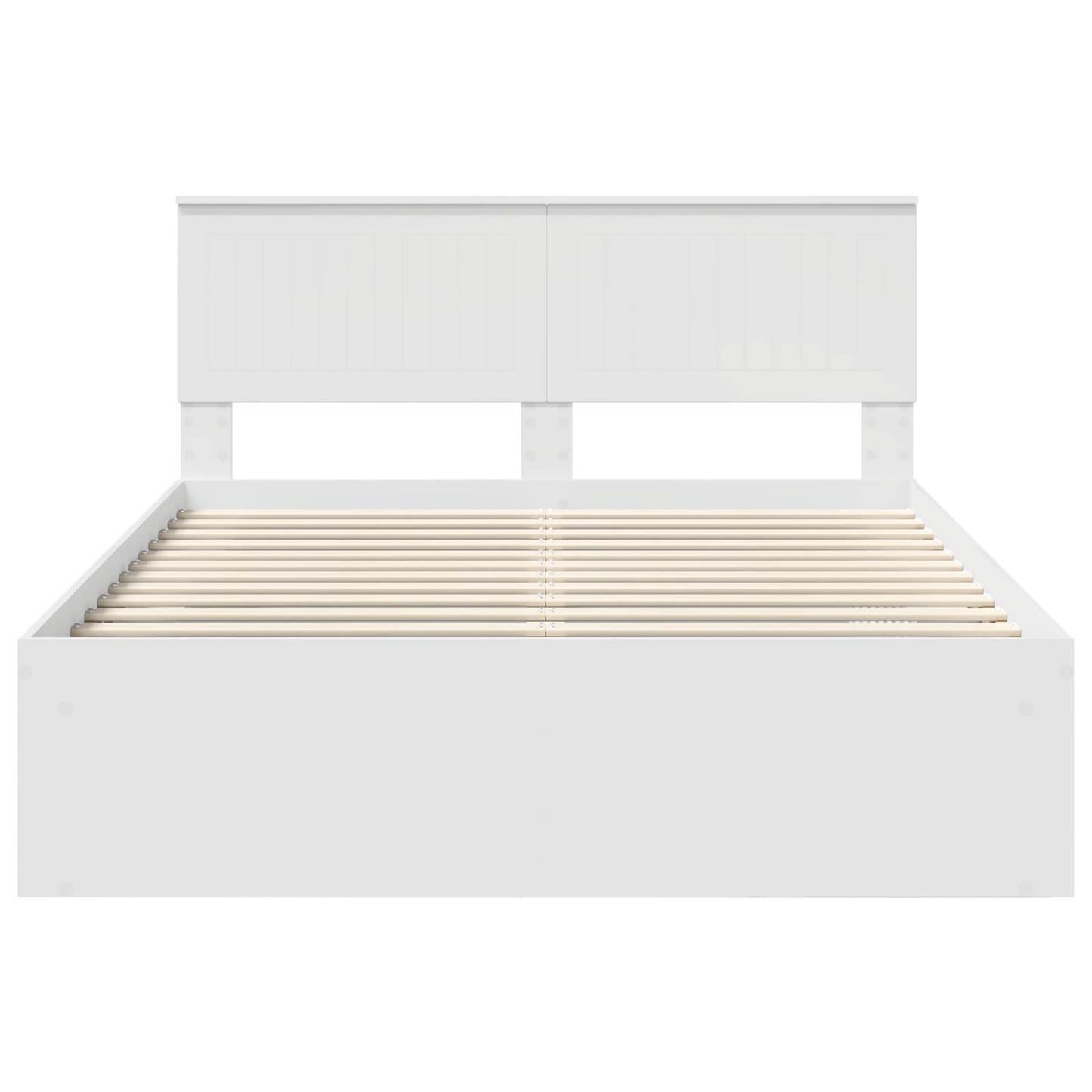 Struttura del letto Bianco 140 x 190 cm Pino massello | homemem39