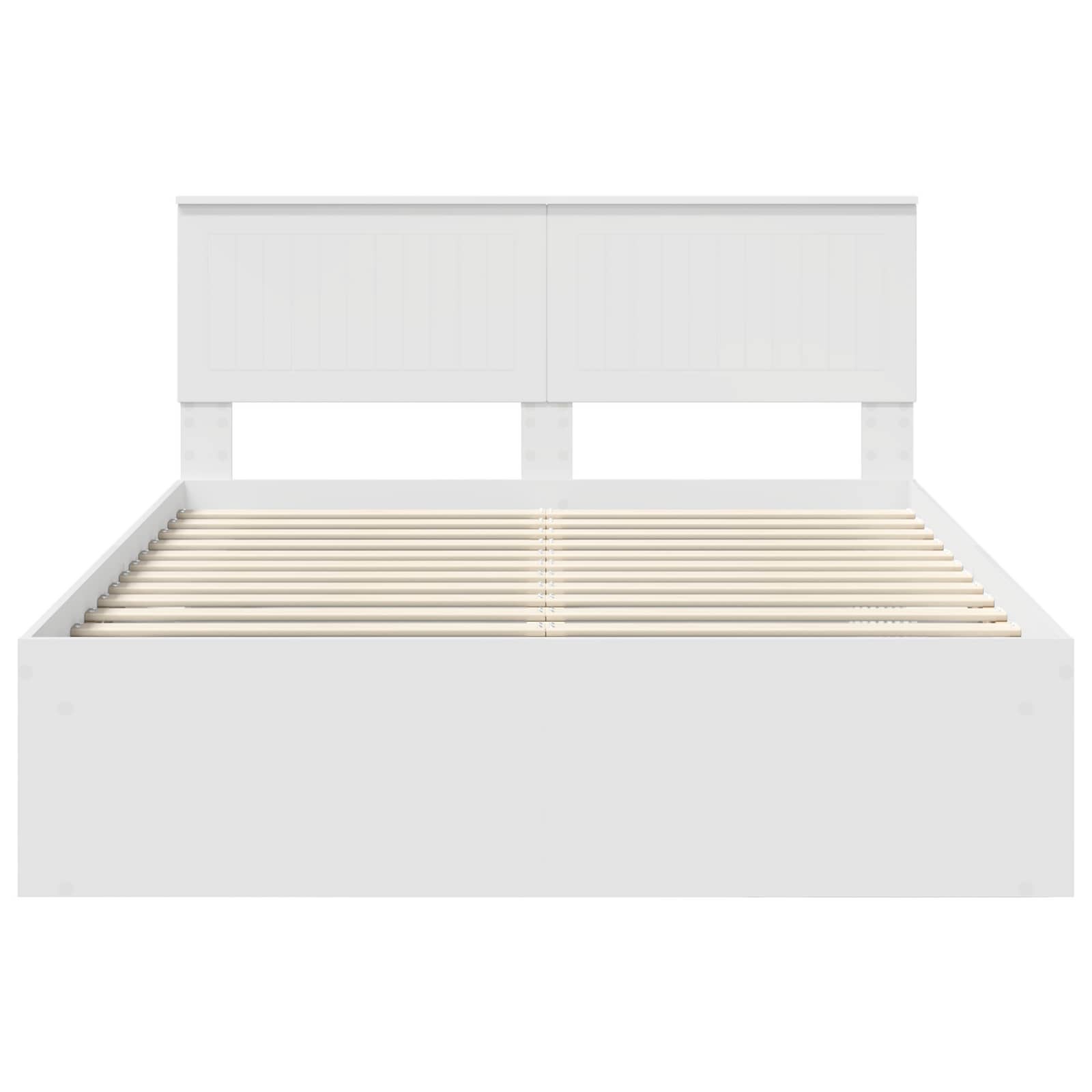 Struttura del letto Bianco 140 x 190 cm Pino massello | homemem39