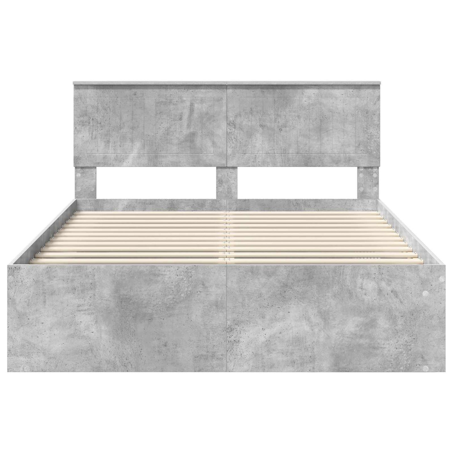 Struttura del letto Calcestruzzo 140 x 190 cm Pino massello | homemem39