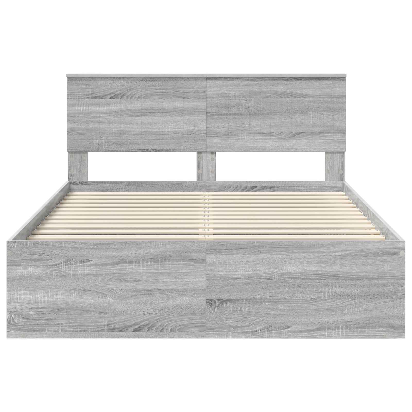 Struttura del letto Grigio Sonoma 140 x 190 cm Pino massello | homemem39