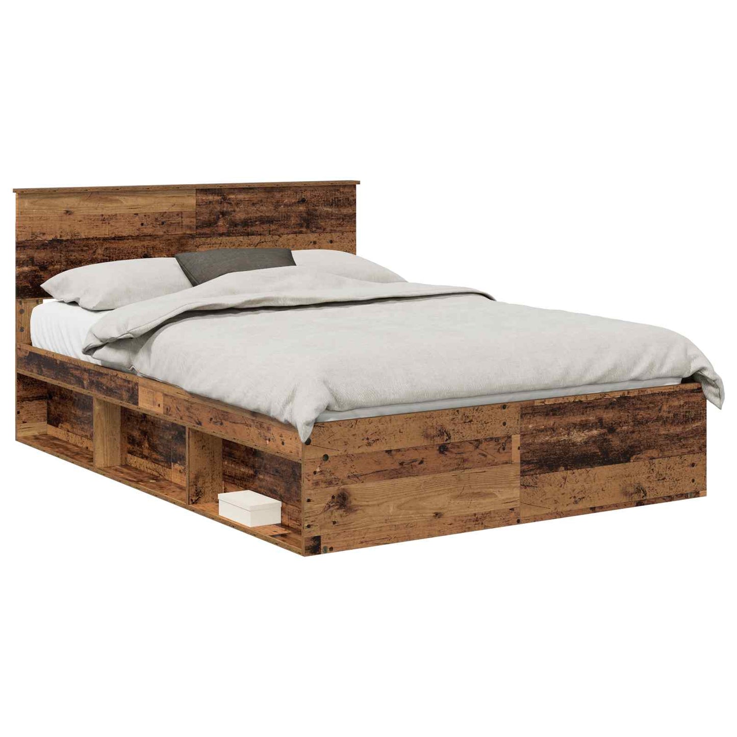 Struttura del letto Legno vecchio 140 x 190 cm Pino massello | homemem39