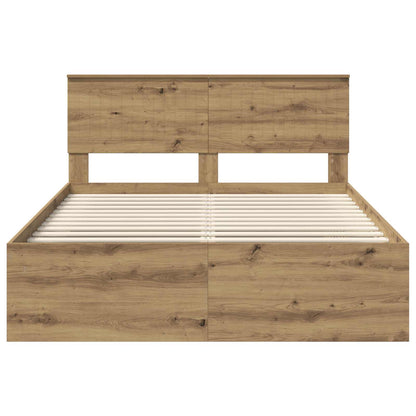 Struttura del letto Rovere Artigianale 140 x 190 cm | homemem39