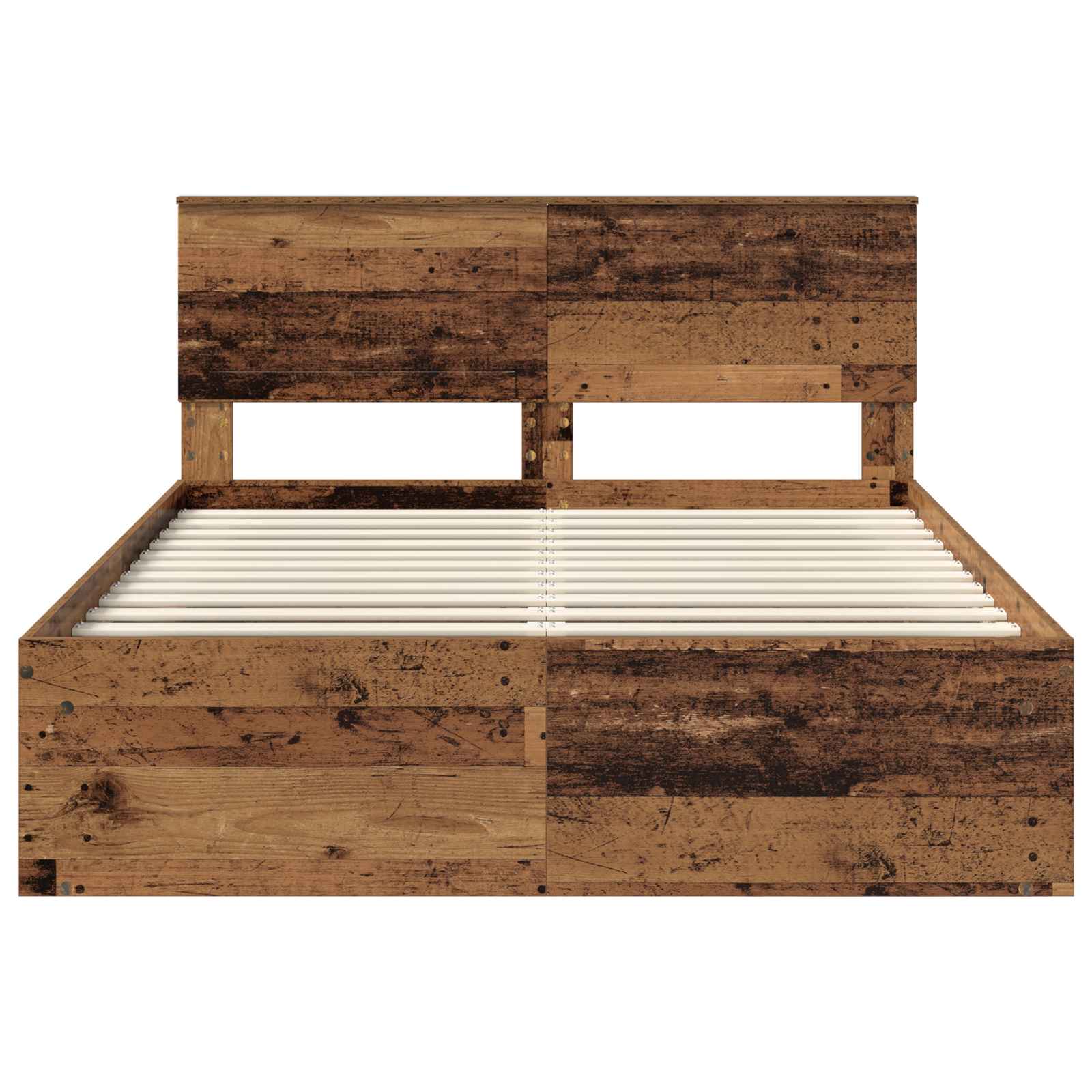 Struttura del letto Legno vecchio 135 x 190 cm Pino massello | homemem39