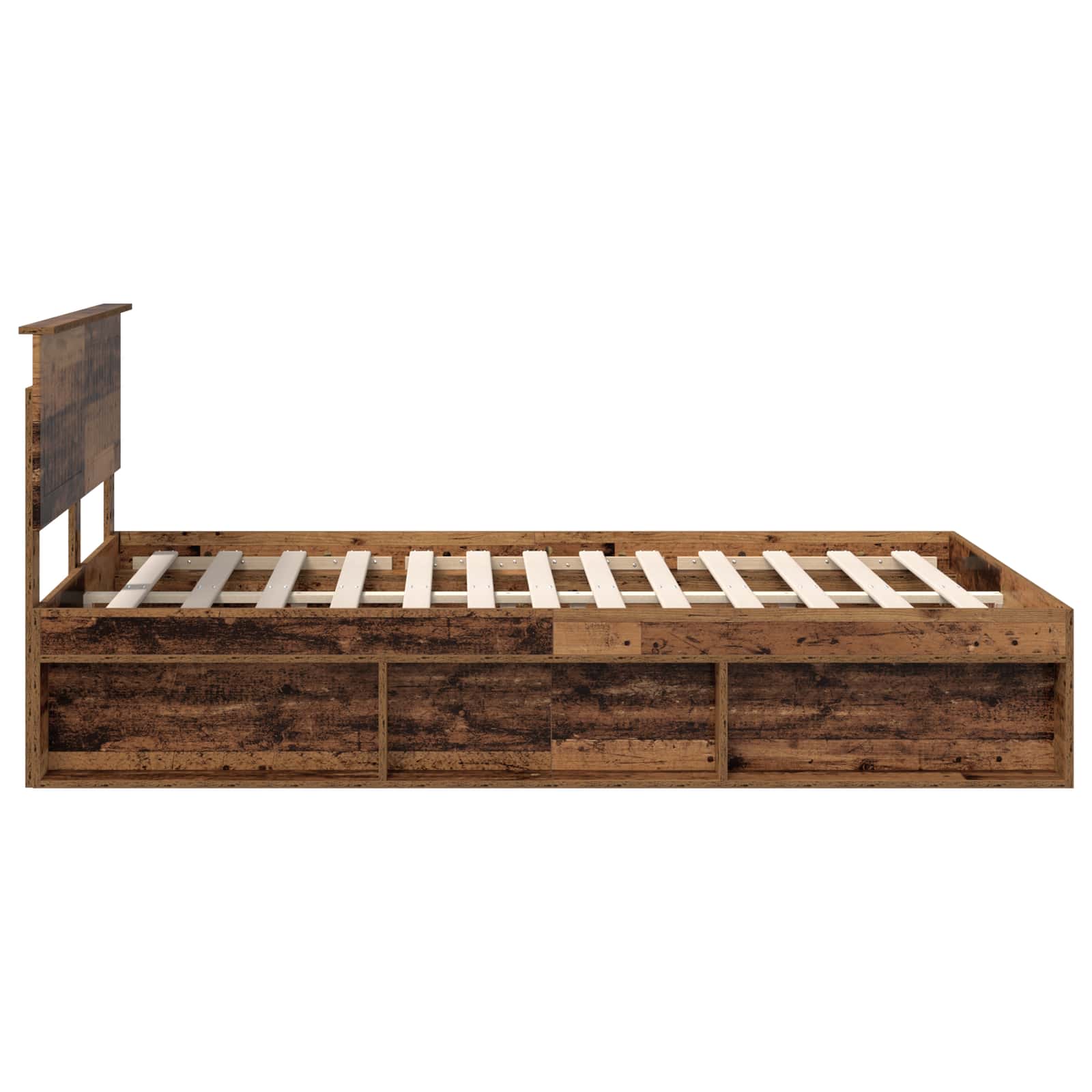 Struttura del letto Legno vecchio 135 x 190 cm Pino massello | homemem39