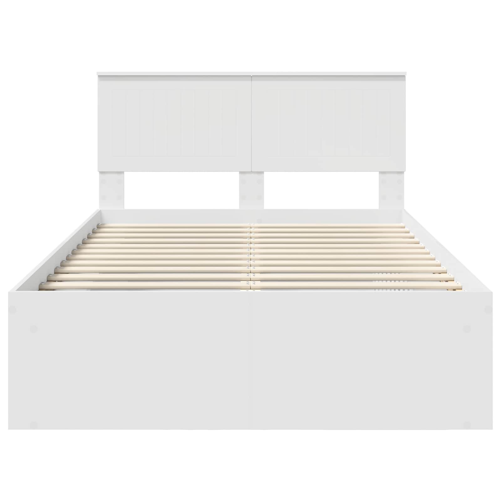 Struttura del letto Bianco 120 x 200 cm Pino massello | homemem39