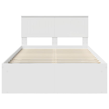 Struttura del letto Bianco 120 x 200 cm Pino massello | homemem39