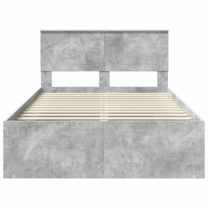 Struttura del letto Calcestruzzo 120 x 200 cm Pino massello | homemem39