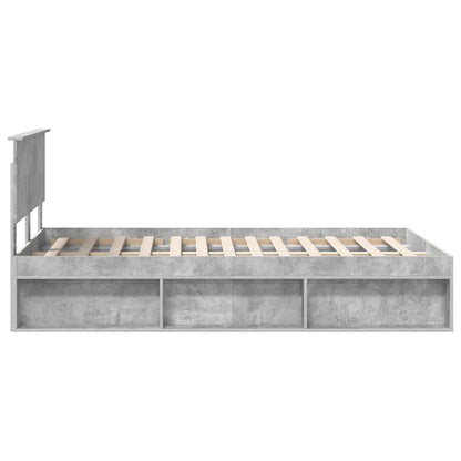 Struttura del letto Calcestruzzo 120 x 200 cm Pino massello | homemem39
