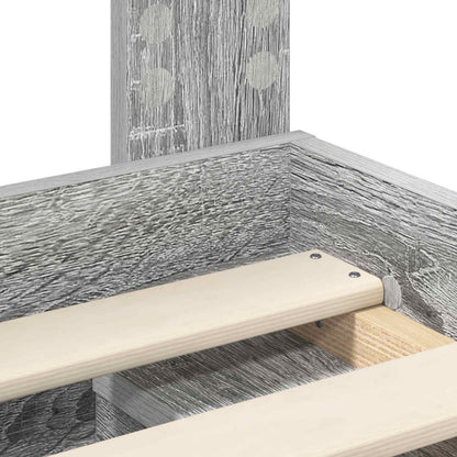Struttura del letto Grigio Sonoma 120 x 200 cm Pino massello