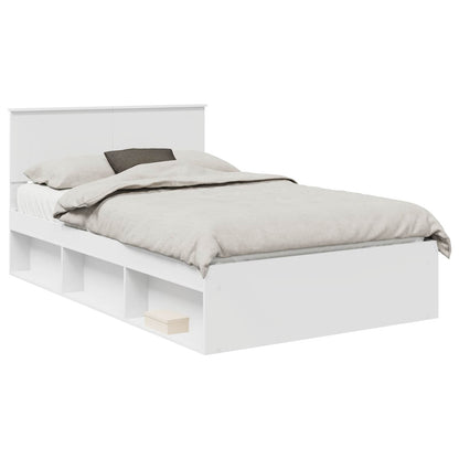 Struttura del letto Bianco 120 x 190 cm Pino massello | homemem39