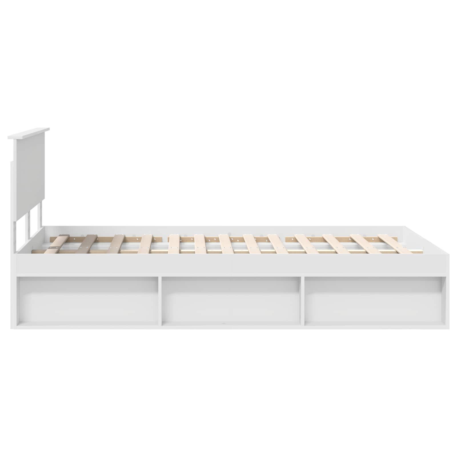 Struttura del letto Bianco 120 x 190 cm Pino massello | homemem39