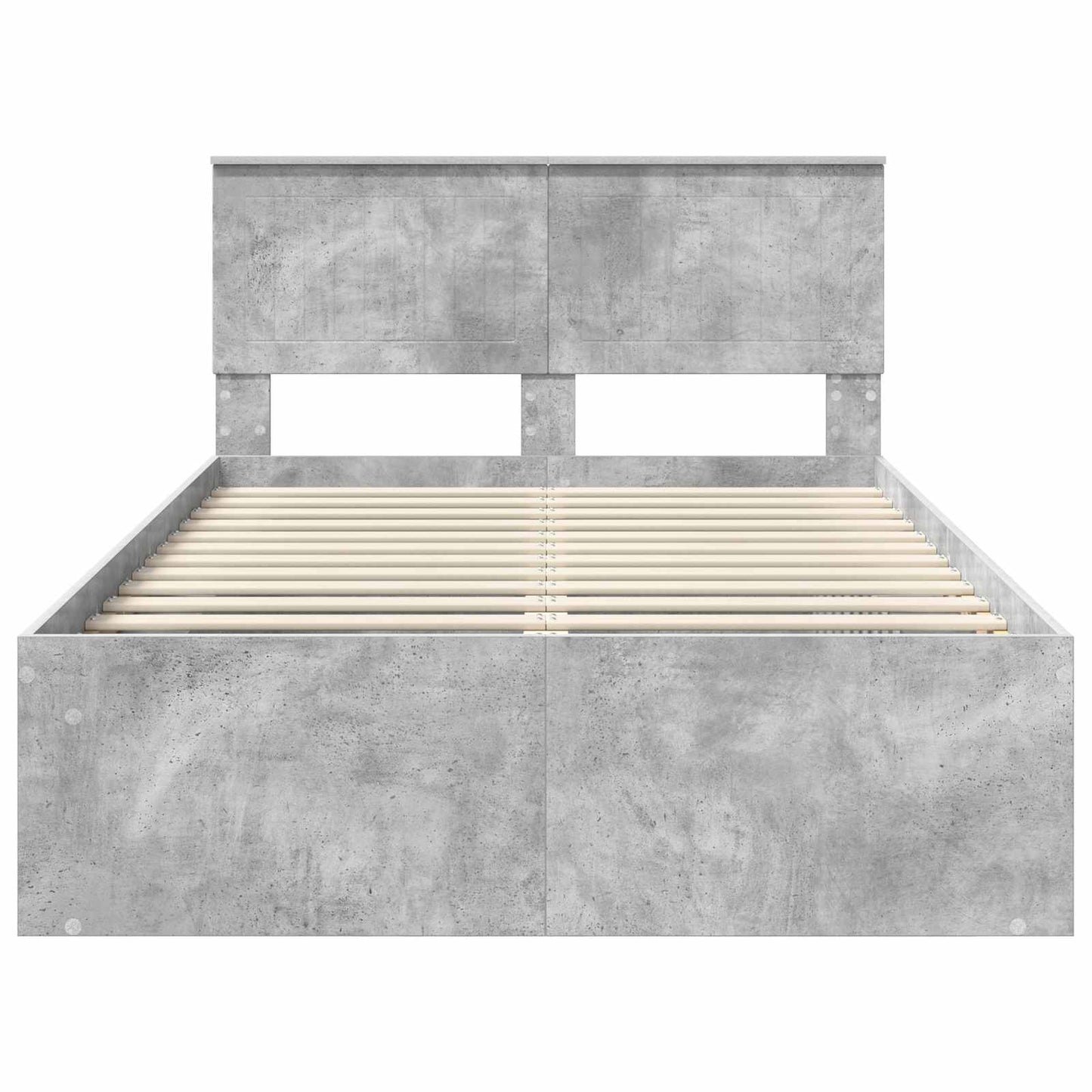 Struttura del letto Calcestruzzo 120 x 190 cm Pino massello | homemem39