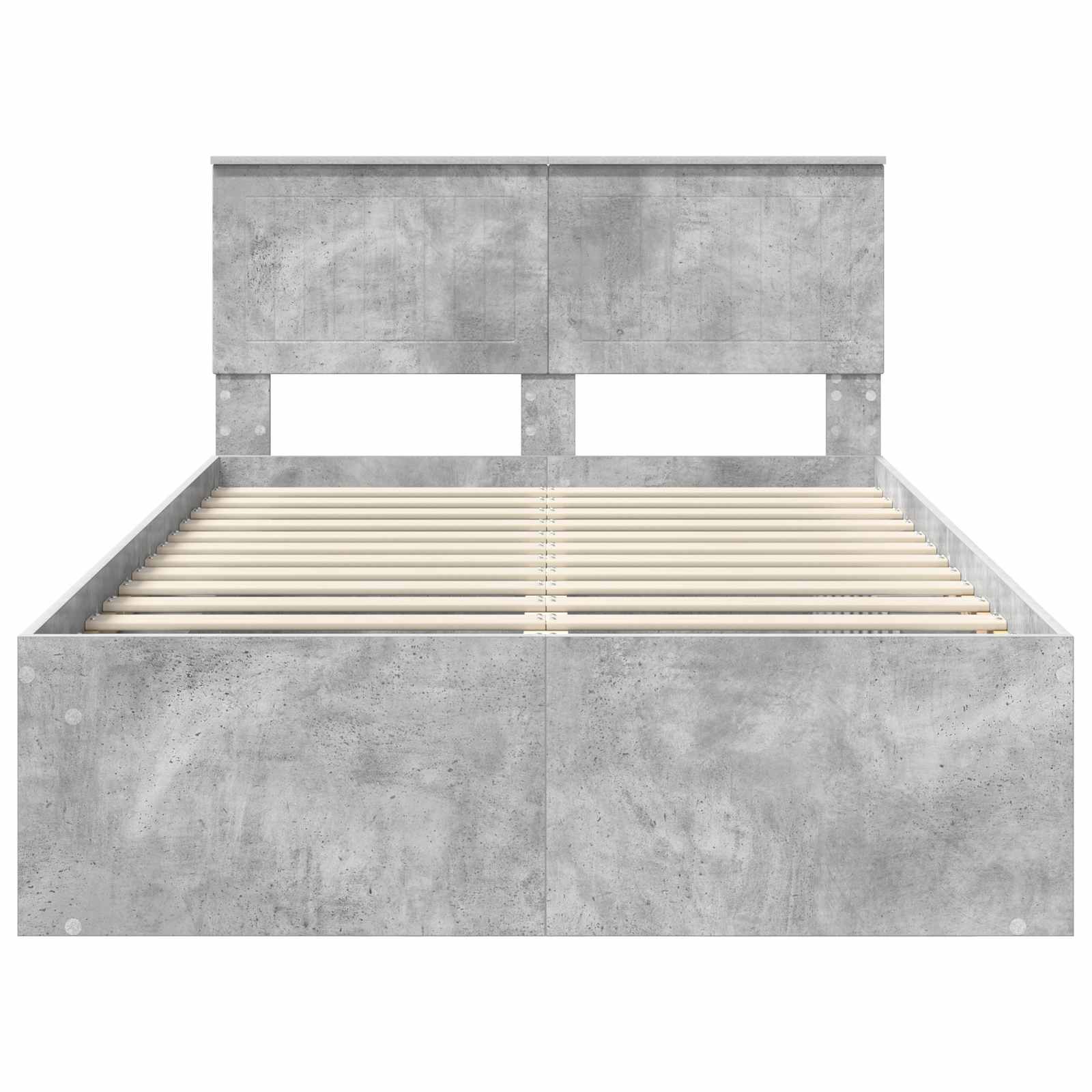 Struttura del letto Calcestruzzo 120 x 190 cm Pino massello | homemem39