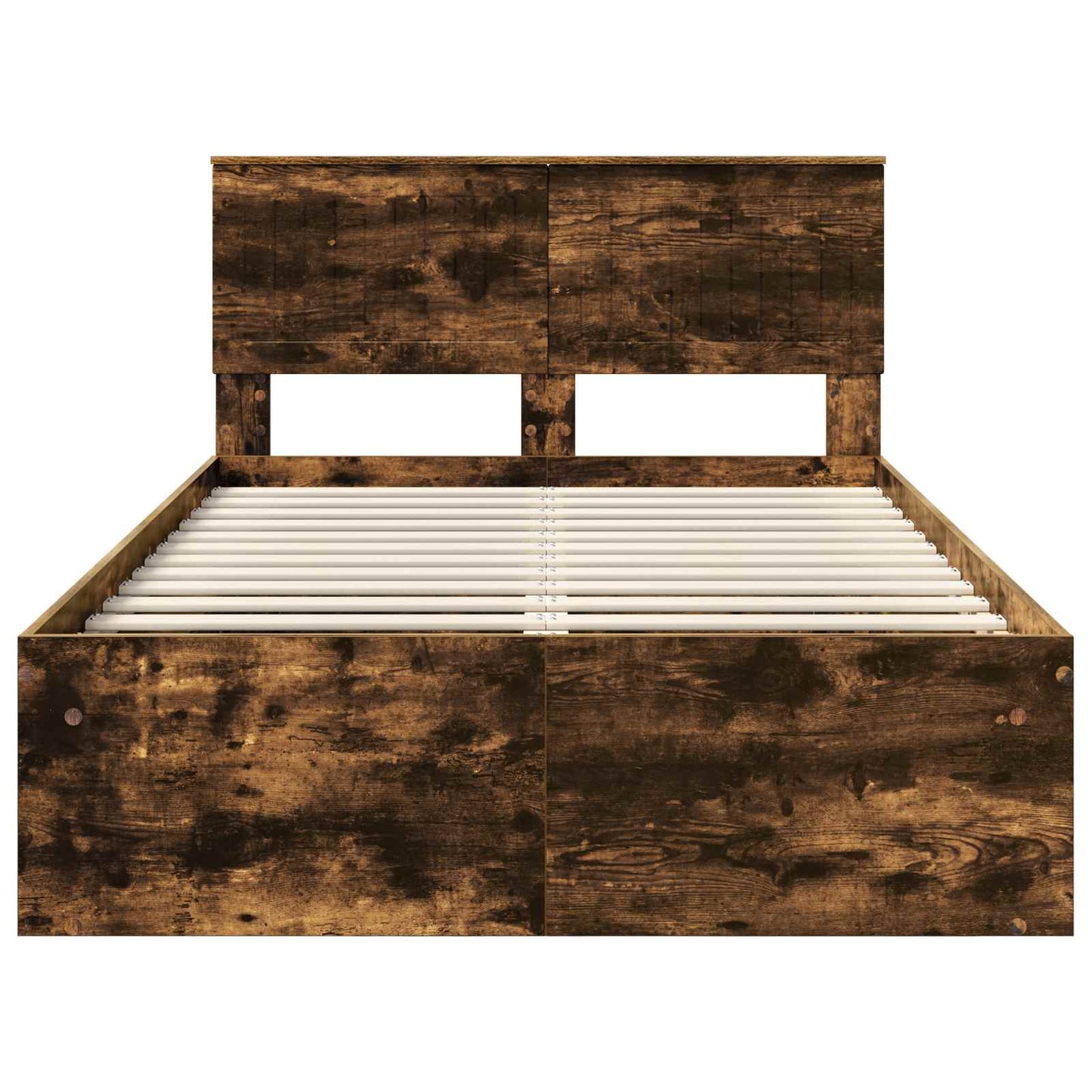 Struttura del letto Rovere fumé 120 x 190 cm Pino massello | homemem39