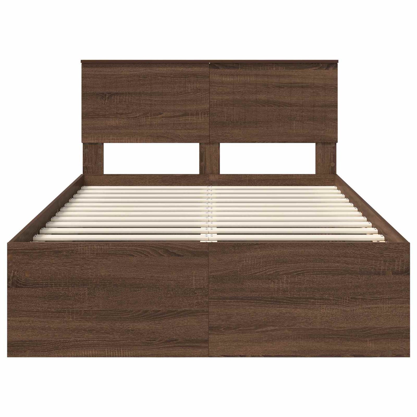 Struttura del letto Rovere Marrone 120 x 190 cm Pino massello | homemem39
