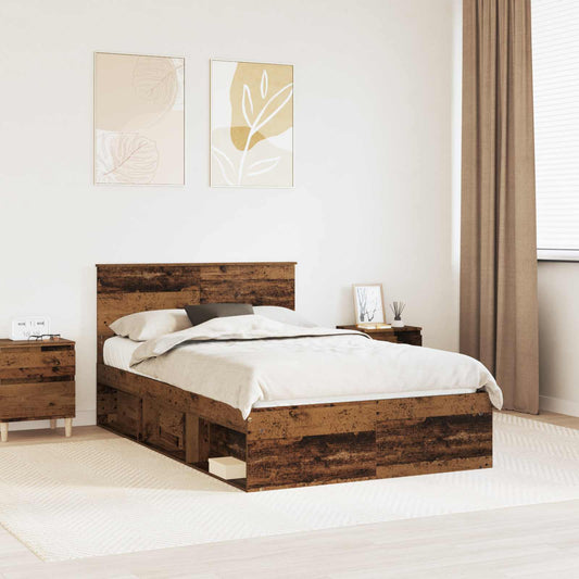 Struttura del letto Legno vecchio 120 x 190 cm Pino massello | homemem39