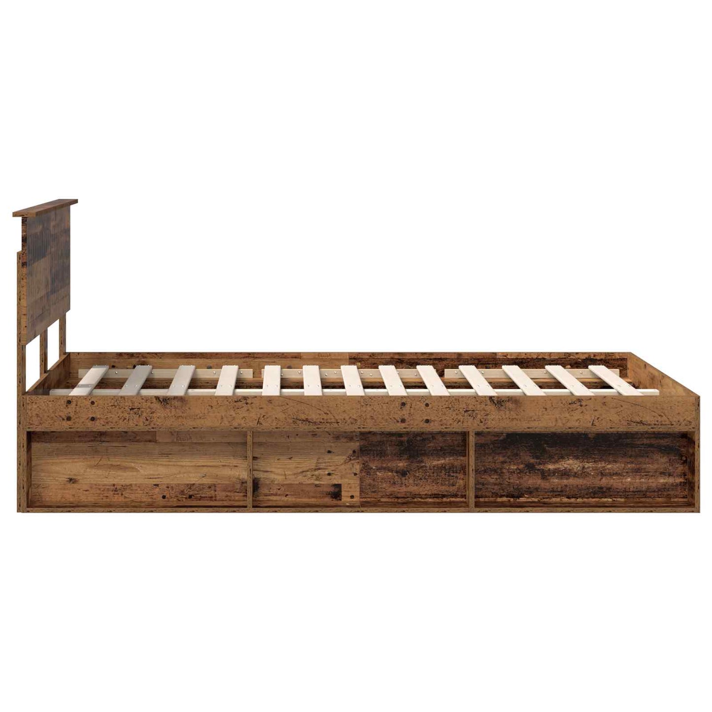 Struttura del letto Legno vecchio 120 x 190 cm Pino massello | homemem39