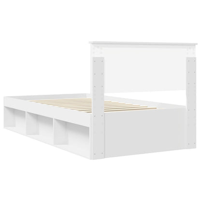 Struttura del letto Bianco 100 x 200 cm Pino massello | homemem39