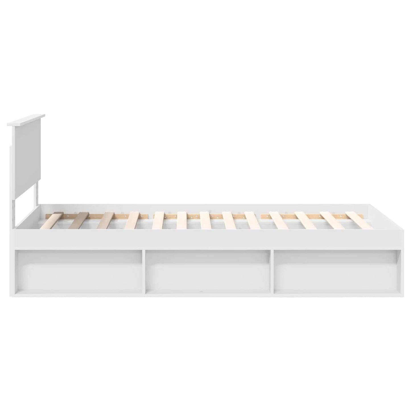 Struttura del letto Bianco 100 x 200 cm Pino massello | homemem39