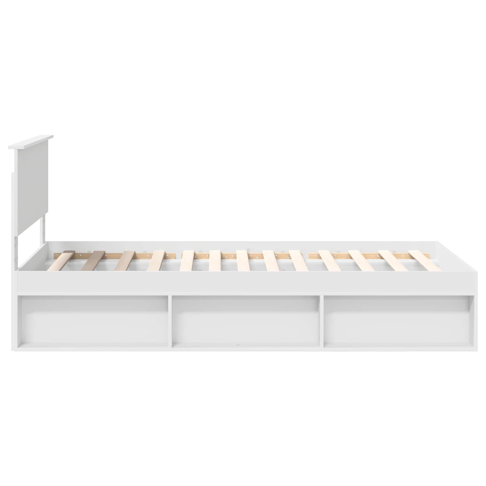 Struttura del letto Bianco 100 x 200 cm Pino massello | homemem39