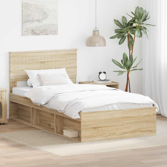Struttura del letto Sonoma 100 x 200 cm Pino massello | homemem39