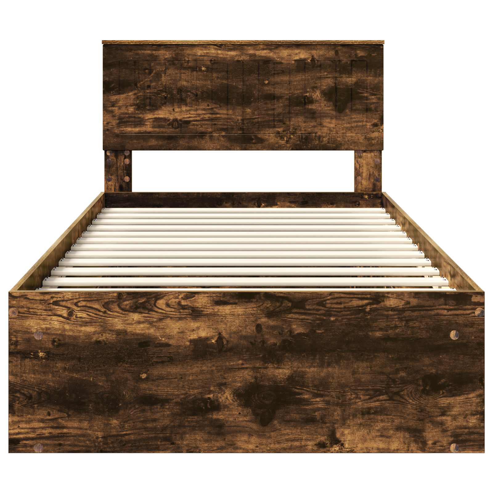Struttura del letto Rovere fumé 100 x 200 cm Pino massello | homemem39