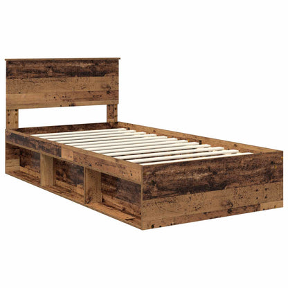 Struttura del letto Legno vecchio 100 x 200 cm Pino massello | homemem39