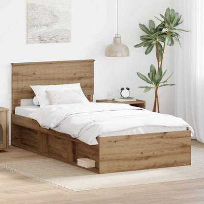 Struttura del letto Rovere Artigianale 100 x 200 cm | homemem39