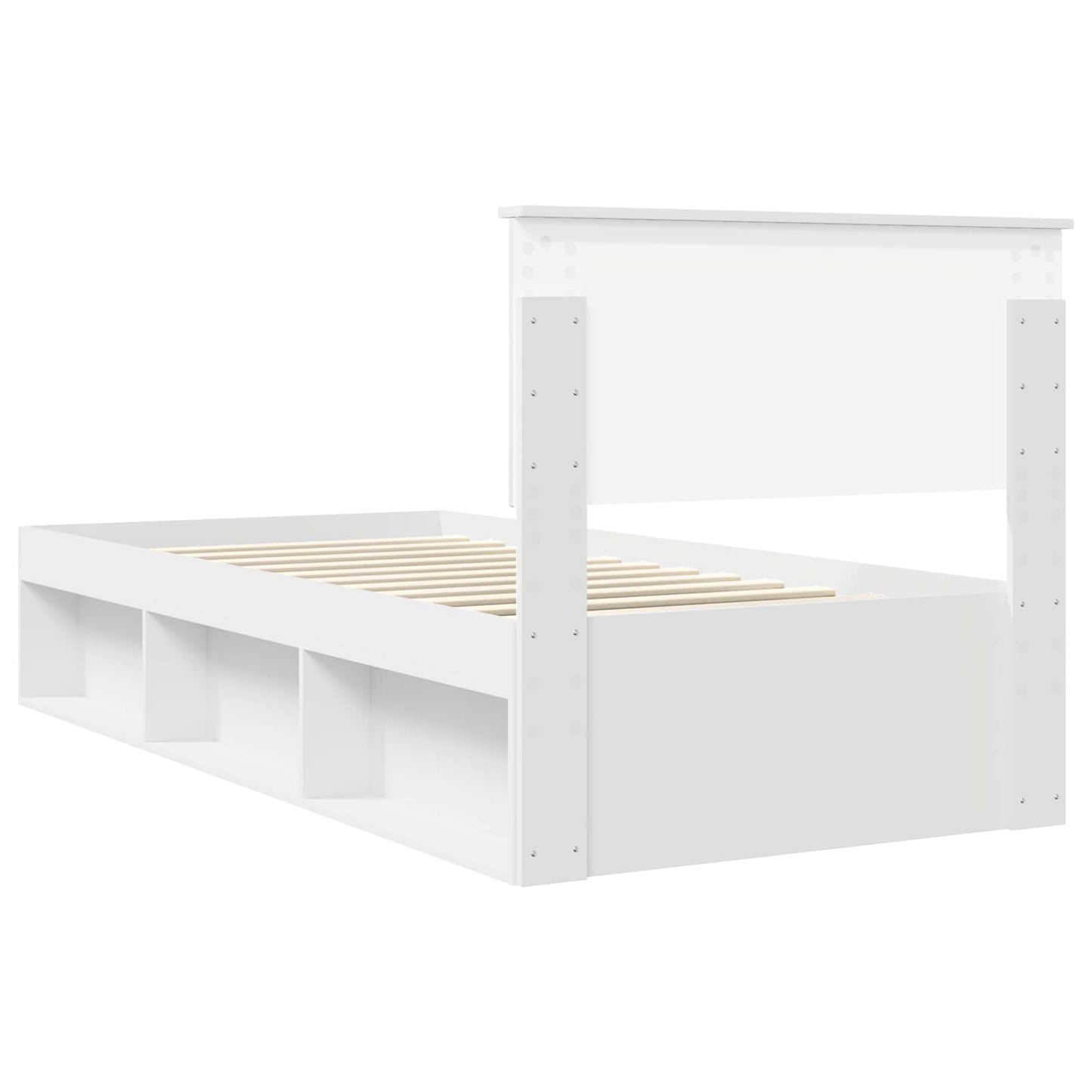 Struttura del letto Bianco 90 x 200 cm Pino massello | homemem39