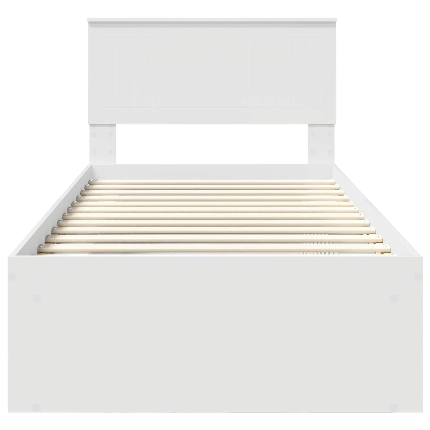 Struttura del letto Bianco 90 x 200 cm Pino massello | homemem39