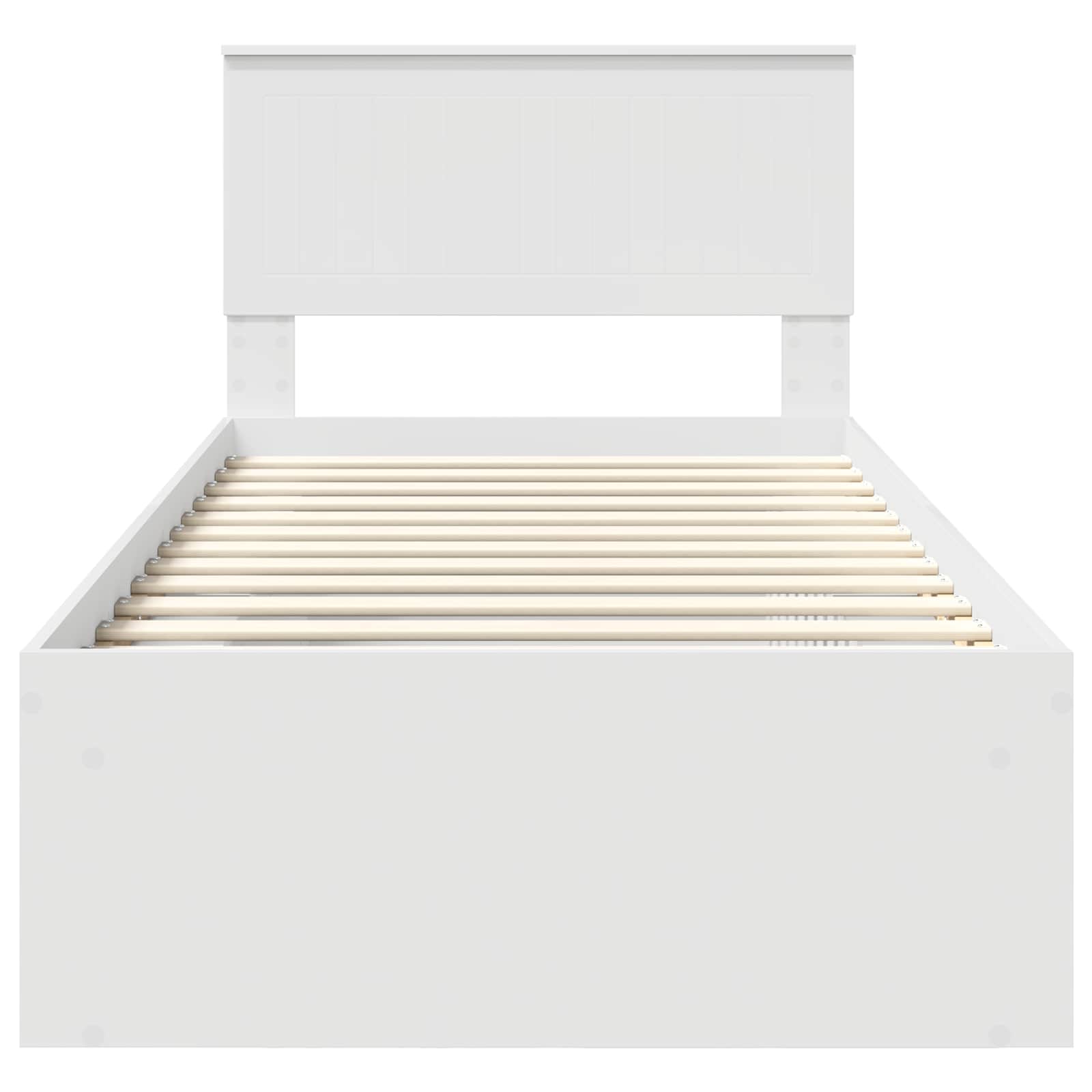 Struttura del letto Bianco 90 x 200 cm Pino massello | homemem39
